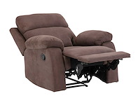 Stoffen relaxstoel - bruin - afbeelding 4 van  6