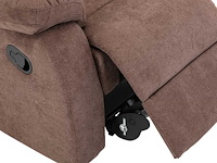 Stoffen relaxstoel - bruin - afbeelding 5 van  6