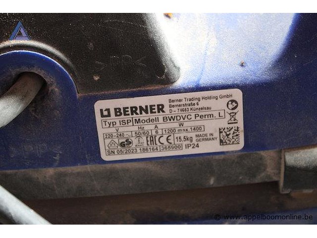 Stofzuiger - berner isp, 1200w - afbeelding 3 van  3