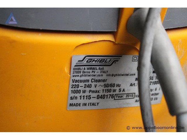 Stofzuiger ghibli sl - afbeelding 2 van  2