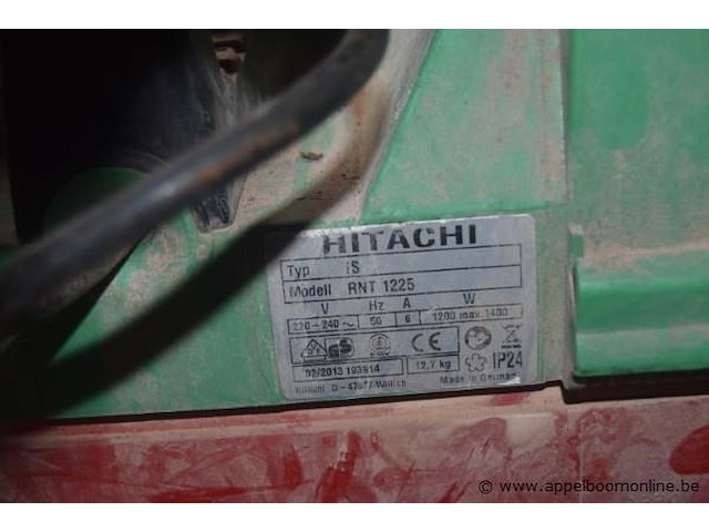 Stofzuiger hitachi rnt 1225, werking niet gekend - afbeelding 2 van  2
