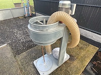 Stofzuiger / industriële zuigunit op gegalvaniseerd stalen vast frame zuigsysteem - afbeelding 3 van  6