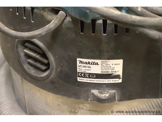 Stofzuiger makita vc2012l, 1000w - afbeelding 3 van  3