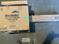 Stokparasol 3 m - antraciet - met kunstof voet - afbeelding 3 van  3