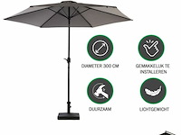 Stokparasol 3 m - antraciet - afbeelding 1 van  3