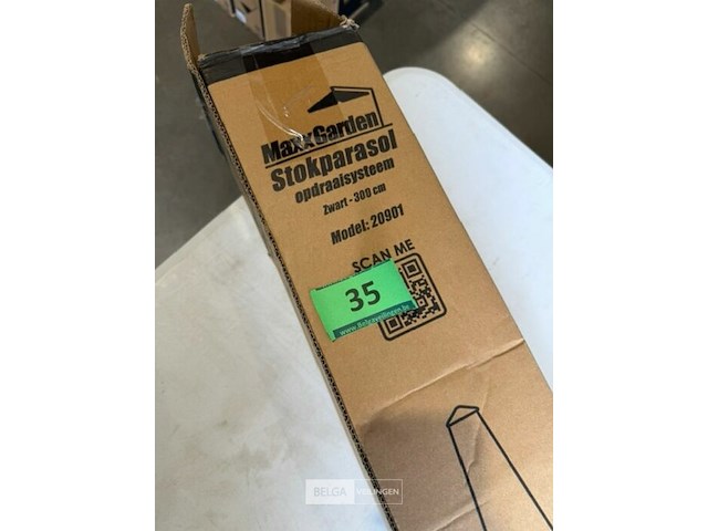 Stokparasol 3 m - zwart - afbeelding 3 van  3