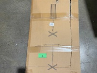 Stokparasol xxl - 300 x 150 cm antraciet incl kruisvoet - afbeelding 4 van  4