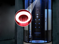 Stoomcabine halfrond 100x100 cm - afbeelding 2 van  3