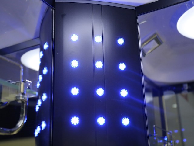 Stoomcabine met bad 90x90x215 cm - afbeelding 3 van  8