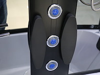 Stoomcabine met massagebad - rechthoekig - wit bad met zwarte cabine 150x85x225 cm - afbeelding 8 van  10