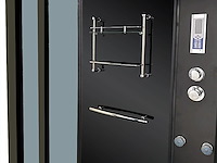 Stoomcabine met massagebad - rechthoekig - wit bad met zwarte cabine 170x85x220 cm - afbeelding 2 van  5