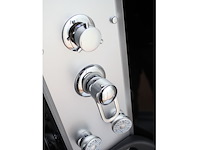 Stoomcabine rechthoekig - zwarte cabine met witte bodemplaat 130x95x230 cm - afbeelding 2 van  5