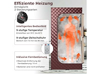 Stoomsauna, thuissauna, geïntegreerde saunacabine met 3-liter stoomgenerator - afbeelding 3 van  5