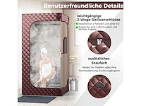Stoomsauna, thuissauna, geïntegreerde saunacabine met 3-liter stoomgenerator - afbeelding 4 van  5