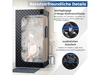 Stoomsauna, thuissauna, geïntegreerde saunacabine met 3-liter stoomgenerator - afbeelding 2 van  11