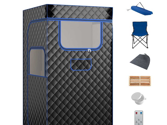 Stoomsauna, thuissauna, geïntegreerde saunacabine met 3-liter stoomgenerator - afbeelding 1 van  11