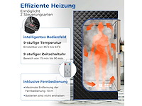 Stoomsauna, thuissauna, geïntegreerde saunacabine met 3-liter stoomgenerator - afbeelding 9 van  11