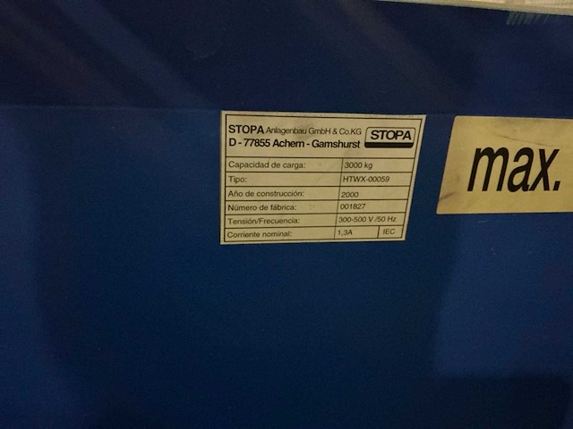 Stopa htwx-00059 heavy duty ontlaadtafel - afbeelding 6 van  6