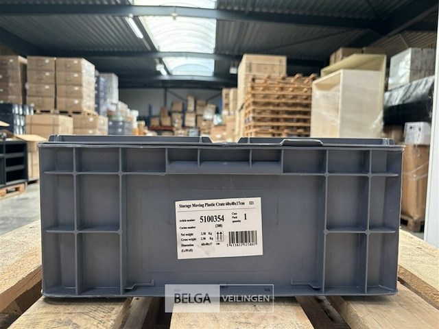 Storage moving plastic crate ± 60x40x17 - afbeelding 2 van  4
