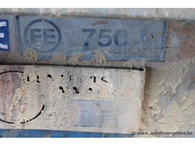 Stortbak, fe, 750 liter - afbeelding 2 van  2
