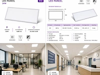 Strak led paneel – 24w – 4200k neutraal wit – ip20 – zodiac-24 (16 stuks) - afbeelding 2 van  5
