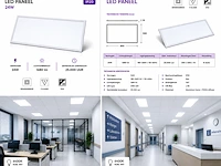 Strak led paneel – 24w – 6400k koud wit – ip20 – zodiac-24 (16 stuks) - afbeelding 2 van  5