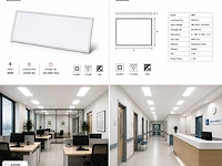 Strak led paneel – 36w – 4200k neutraal wit – ip20 – zodiac-36 (16 stuks) - afbeelding 2 van  5
