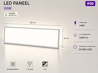 Strak led paneel – 36w – 4200k neutraal wit – ip20 – zodiac-36 (16 stuks) - afbeelding 3 van  5