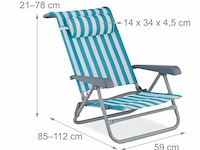 Strandstoel set 2 stuks - afbeelding 6 van  7