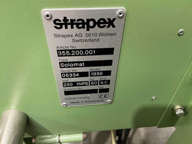 Strapex solomat omsnoeringsmachine - afbeelding 6 van  6