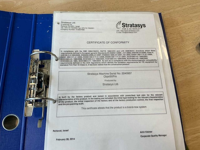 Stratasys - objet 30 pro - 3d printer - afbeelding 19 van  35