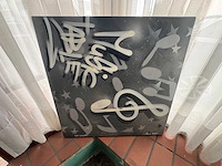 Street art graffiti kunstwerk tafelblad - afbeelding 1 van  4