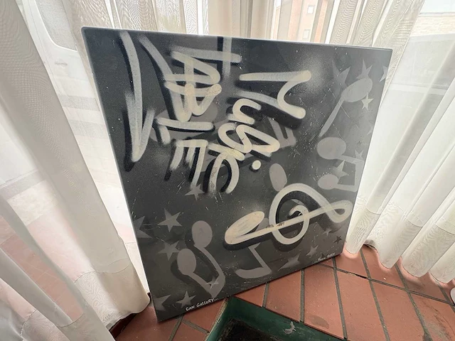 Street art graffiti kunstwerk tafelblad - afbeelding 2 van  4