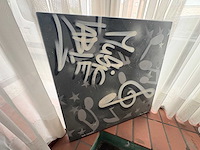 Street art graffiti kunstwerk tafelblad - afbeelding 1 van  1