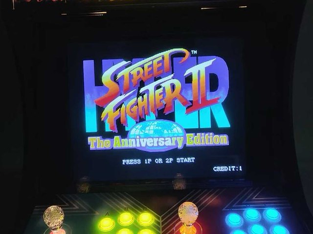 Street fighter ii bartop arcade – 2.000 spellen – 2 spelers – incl. transportkist - afbeelding 9 van  13