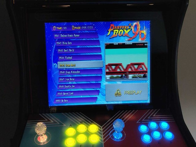 Street fighter ii bartop arcade – 2.000 spellen – 2 spelers – incl. transportkist - afbeelding 11 van  13