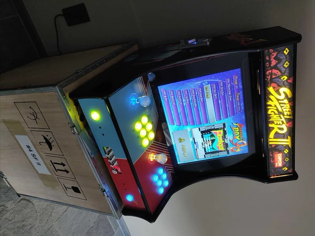 Street fighter ii bartop arcade – 2.000 spellen – 2 spelers – incl. transportkist - afbeelding 3 van  13