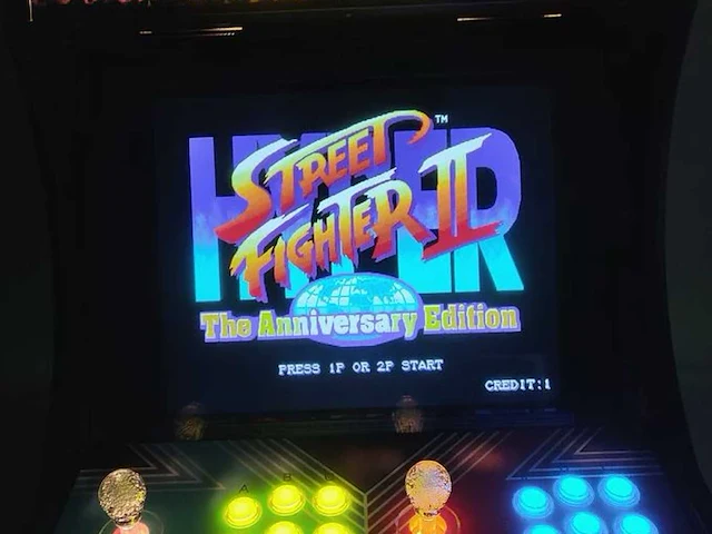 Street fighter ii bartop arcade – 2.000 spellen – 2 spelers – incl. transportkist - afbeelding 9 van  13