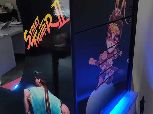 Street fighter ii bartop arcade – 2.000 spellen – 2 spelers – incl. transportkist - afbeelding 12 van  13