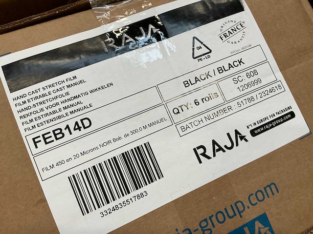 Stretchfolie zwart (26x) - afbeelding 3 van  3