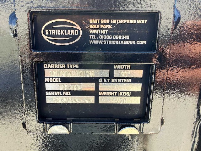 Strickland - nieuw - schepbak - manitou - afbeelding 2 van  10