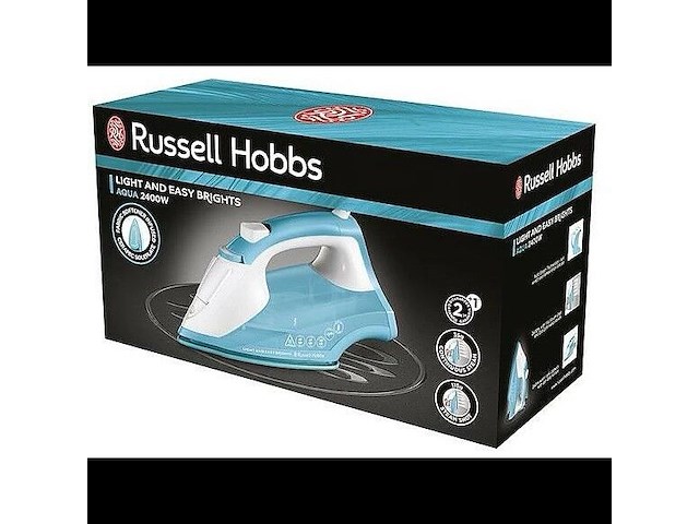 Strijkijzer - russell hobbs - blauw - afbeelding 1 van  5