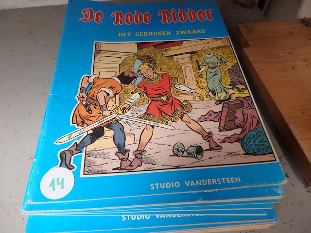 Strips rode ridder 14 stuks - afbeelding 1 van  1