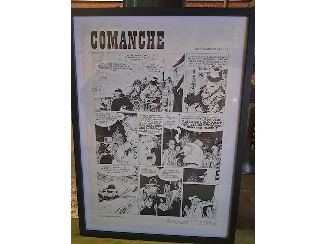 Striptekening comanche in kader h 730 mm b 532 mm - afbeelding 1 van  4