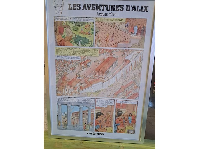 Striptekening les aventures d'alix in kader h 730 mm b 533 mm - afbeelding 6 van  9