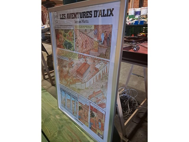 Striptekening les aventures d'alix in kader h 730 mm b 533 mm - afbeelding 9 van  9