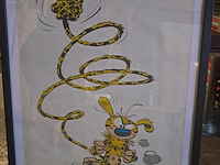 Striptekening marsupilami in kader h 730 mm b 530 mm - afbeelding 1 van  3