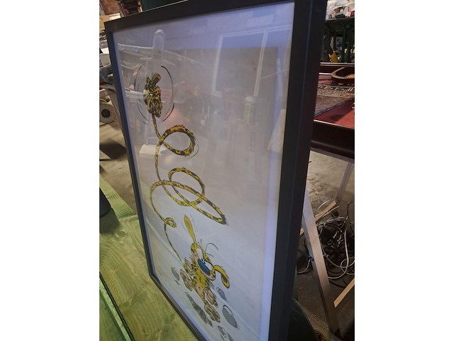 Striptekening marsupilami in kader h 730 mm b 530 mm - afbeelding 3 van  3