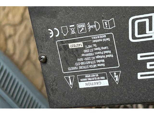 Stroboscoop flitser mega strobe - afbeelding 3 van  4