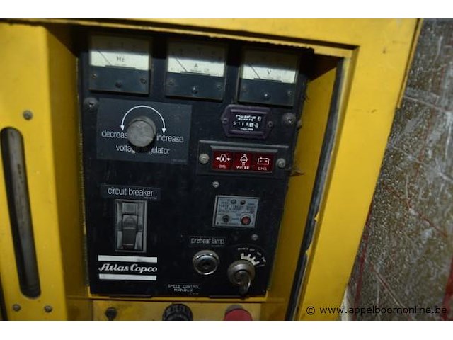 Stroomgenerator, atlas copco, werking niet gekend - afbeelding 2 van  3